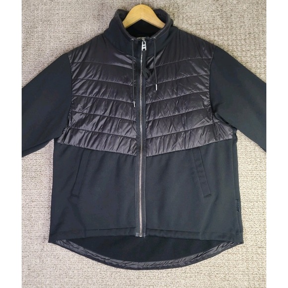 VARLEY Balfern Quilted Shell Jacket Sz XL Black Puffer Soft Shell - Picture 2 of 13